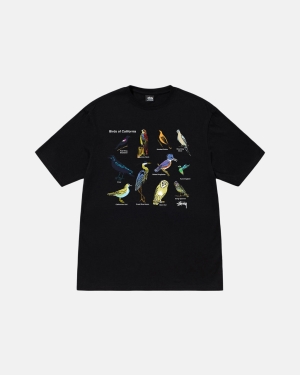 Běžecké Tričko Stussy California Birds Černé | GNIE40215