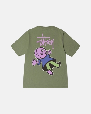 Běžecké Tričko Stussy Dollie Pigment Dyed Artichoke | DHYE41067