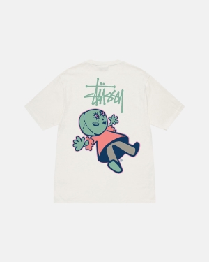 Běžecké Tričko Stussy Dollie Pigment Dyed Béžový | GHRV90572
