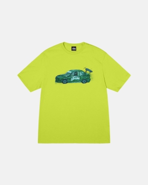 Běžecké Tričko Stussy Racecar Keylime | DICQ95308