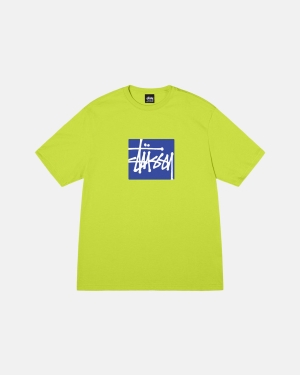 Běžecké Tričko Stussy Stock Box Keylime | GUNR89365
