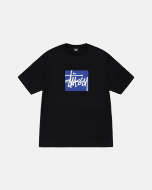 Běžecké Tričko Stussy Stock Box Černé | RUSV20635