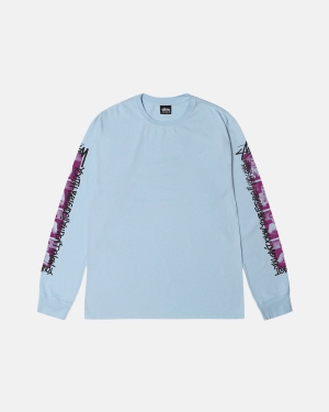 Běžecké Tričko Stussy Youth Brigade Pigment Dyed Ls Blankyt | HXSG21870
