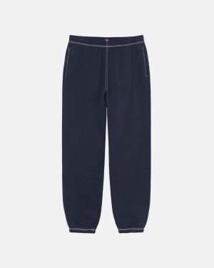 Kalhoty Stussy Contrast Stitch Label Tmavě Blankyt | NZDV26481