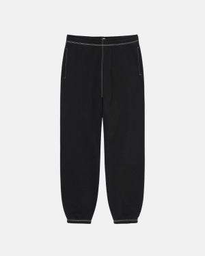 Kalhoty Stussy Contrast Stitch Label Černé | JZQL05948