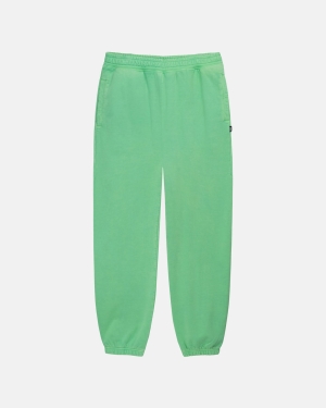 Kalhoty Stussy Pigment Dyed Fleece Zelene | HQJX91637