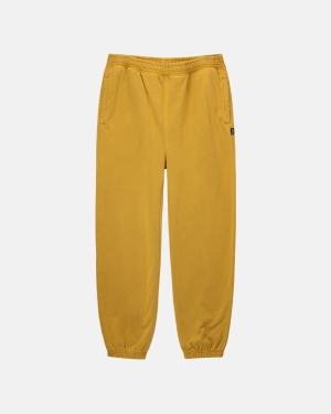 Kalhoty Stussy Pigment Dyed Fleece Zlaté | DNGM87136