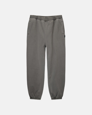 Kalhoty Stussy Pigment Dyed Fleece Šedé | XZEN46105
