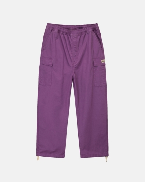 Kalhoty Stussy Ripstop Beach Fialové | ZOCW70816