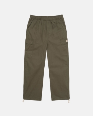Kalhoty Stussy Ripstop Beach Olivy Zelené | ASCI51827