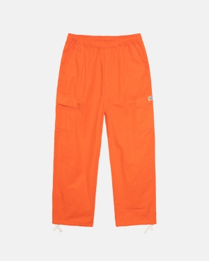 Kalhoty Stussy Ripstop Beach Oranžové | EADM85124