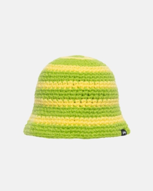 Klobouky Stussy Swirl Knit Bucket Světle Zelene | TKAL91820