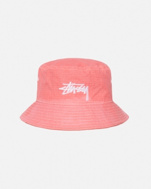 Klobouky Stussy Thermochromatic Bucket Růžové | CQGY17503
