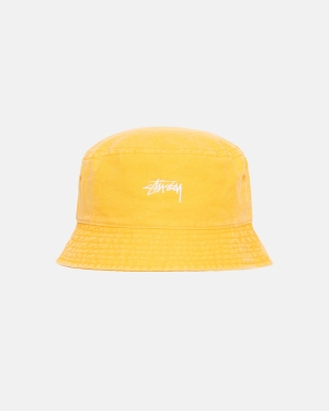 Klobouky Stussy Washed Stock Bucket Zlaté | ORMV20763