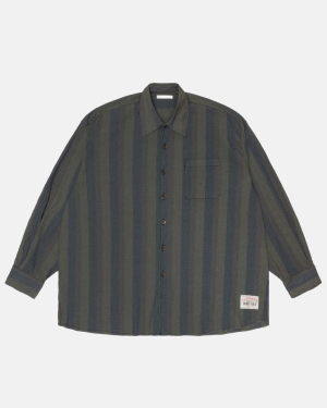 Košile Stussy Our Legacy Pracovní Shop Borrowed Viacfarebný Proužek | CEUW64028