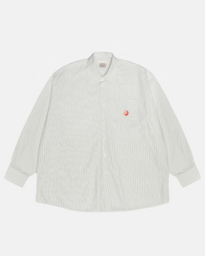 Košile Stussy Our Legacy Pracovní Shop Borrowed Bílé Proužek | JADK18756