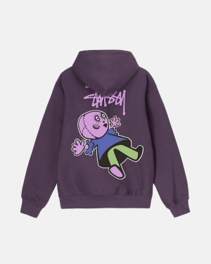 Mikiny S Kapucí Stussy Dollie Zip Fialové | ZDHQ72689