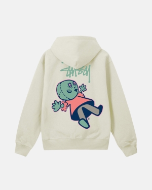 Mikiny S Kapucí Stussy Dollie Zip Šedé | USBZ71039