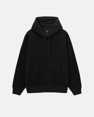 Mikiny S Kapucí Stussy Inside Out Fleece Černé | AHDM40792