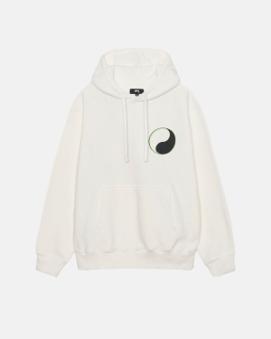 Mikiny S Kapucí Stussy Our Legacy Drop Shadow Pigment Dyed Béžový | BXOY03426