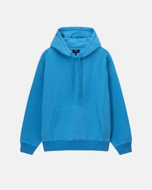 Mikiny S Kapucí Stussy Pigment Dyed Fleece Blankyt | RVOB95826