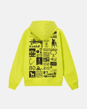 Mikiny S Kapucí Stussy Sara Zip Keylime | RIOU58791