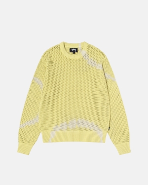 Svetry Stussy Pigment Dyed Loose Gauge Žluté | DNVZ87021