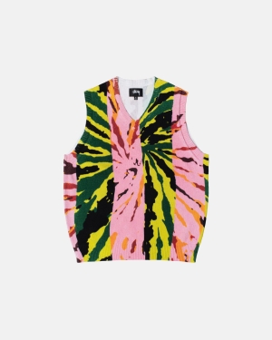 Vesty Stussy Printed Růžové | ZLWC70698