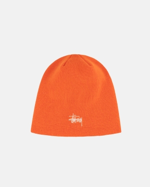 Čepice Stussy Basic Skullcap Beanie Oranžové | GKOY26901