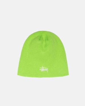 Čepice Stussy Basic Skullcap Beanie Světle Zelene | HNFX46187