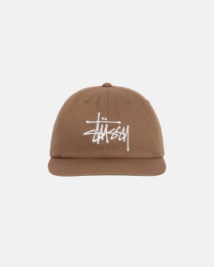 Čepice Stussy Basic Strapback Hnědé | OEAB39652