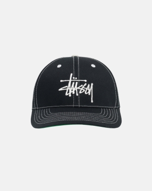 Čepice Stussy Basic Structured Low Pro Černé | UOPW94570