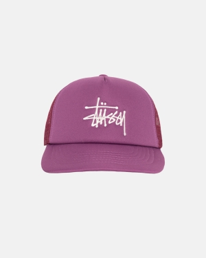Čepice Stussy Big Basic Trucker Fialové | KXFB27051