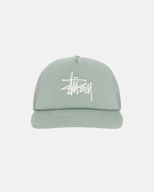Čepice Stussy Big Basic Trucker Světle Olivy Zelené | VYIG07234