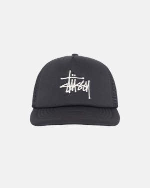 Čepice Stussy Big Basic Trucker Černé | DGSB95486