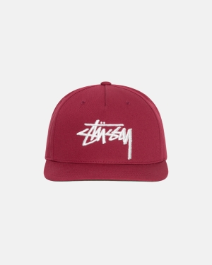 Čepice Stussy Big Stock Point Crown Berry | QZNW72805
