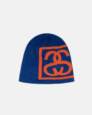 Čepice Stussy Ss Link Skull Královská Modrá | CRYW48623