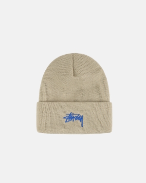 Čepice Stussy Stock Cuff Beanie Krém | GBTU18532