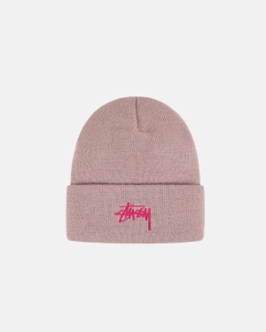 Čepice Stussy Stock Cuff Beanie Levandule | PQBZ67218
