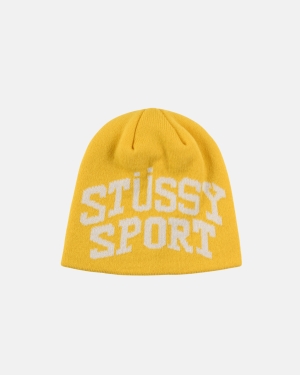 Čepice Stussy Stussy Sportovní Jacquard Skullcap Beanie Žluté | IJSB10495