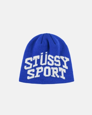 Čepice Stussy Stussy Sportovní Jacquard Skullcap Beanie Blankyt | IYQR43869