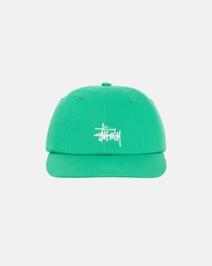 Čepice Stussy Washed Stock Low Pro Světle Zelene | KUOP41932