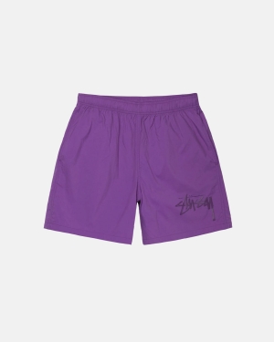 Šortky Stussy Big Stock Nylon Fialové | XMFO09513