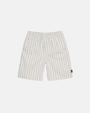 Šortky Stussy Brushed Beach Béžový Proužek | GMXP86721