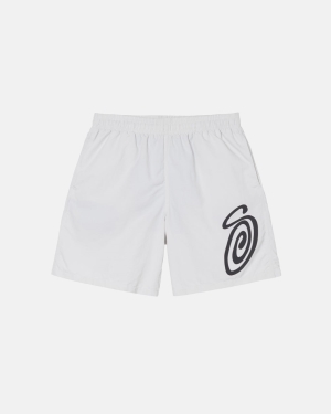 Šortky Stussy Curly S Vody Béžový | VERZ46219