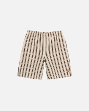 Šortky Stussy Our Legacy Pracovní Shop Laguna Béžový Proužek | KBID82350