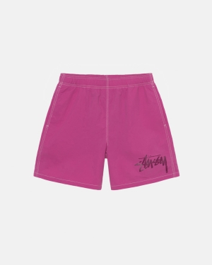 Šortky Stussy Our Legacy Pracovní Shop Vody Magenta | SAPE29381