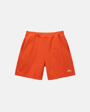Šortky Stussy Overdyed Stock Logo Sweat Oranžové | QNXF69812