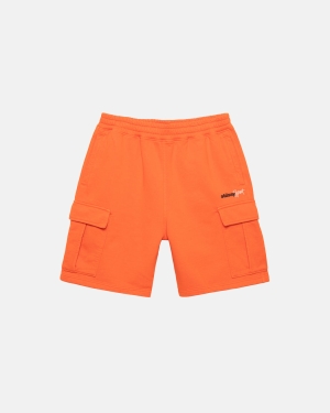Šortky Stussy Sportovní Fleece Oranžové | SBNV01528
