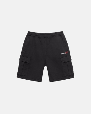 Šortky Stussy Sportovní Fleece Černé | LPYR84506